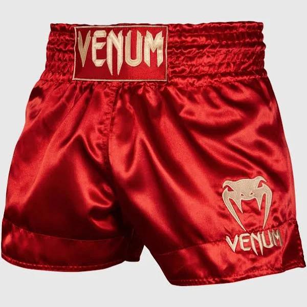 Venum Classic Muay Thai Short - Bordeaux/Gold