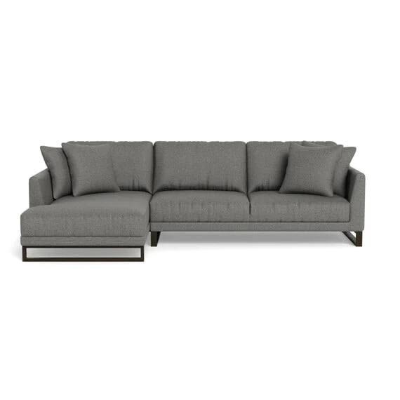 Heather Fabric Modular Sofa Dark Grey by Freedom