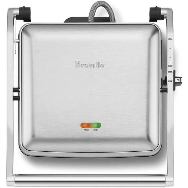 Breville The Toast & Melt 4 Slice Sandwich Press - Brushed Stainless Steel