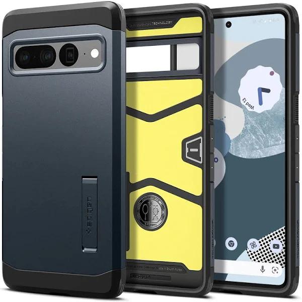 SPIGEN Tough Armor Case Designed For Google Pixel 7 Pro (2022) Heavy Duty Hard Cover - Metal Slate