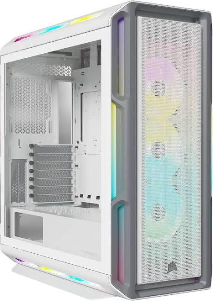 Corsair iCUE 5000T RGB Tempered Glass Mid-Tower ATX Case - White