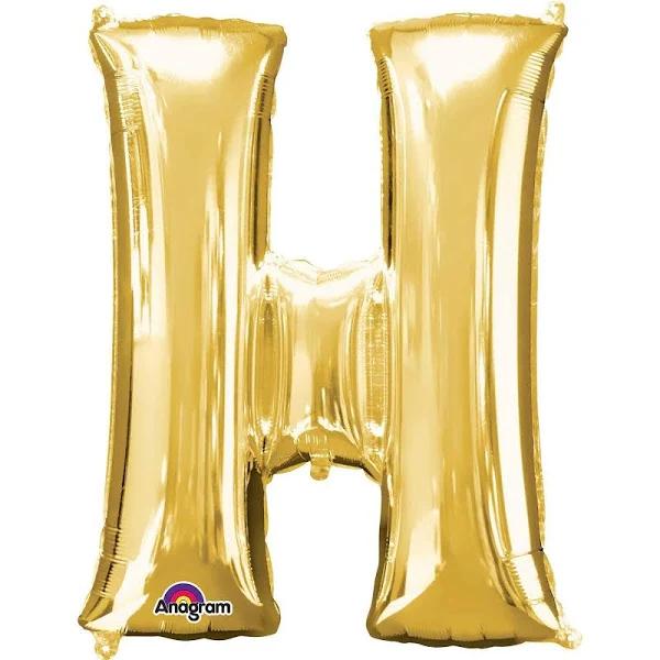 Gold Letter H Balloon