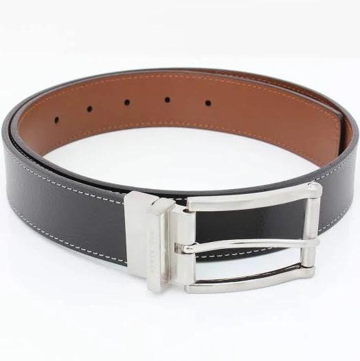 Ted Baker Bream Belt in Black, Size 42 in