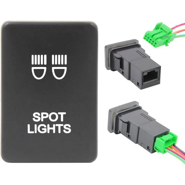 Push Switch Suit Toyota Small by Switch Boss Blue / Spot Lights