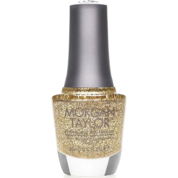 Morgan Taylor Glitter and Gold Nail Polish Lacquer 15ml