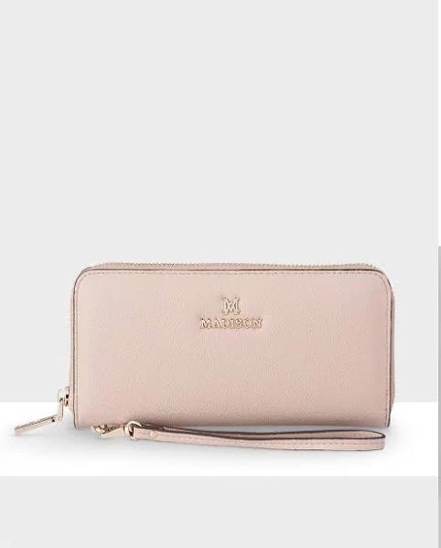 Harlow Zip Around Clutch Wallet with Detachable Wrist Strap