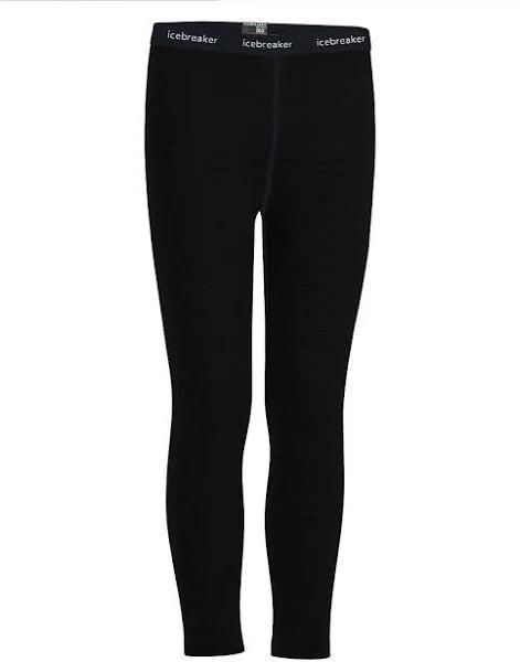 Icebreaker Kids Merino 260 Tech Leggings Black 5