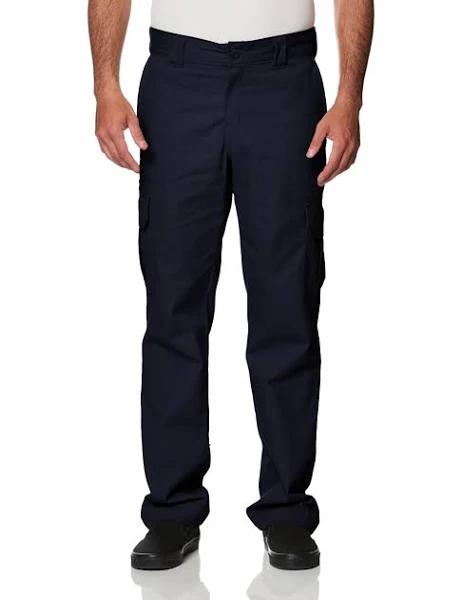 Dickies wp595 Flex Regular Fit Straight Leg Cargo Pants - Dark Navy, 36