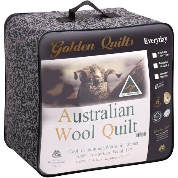 Golden Quilts 600GSM 100% Wool Quilt Super King