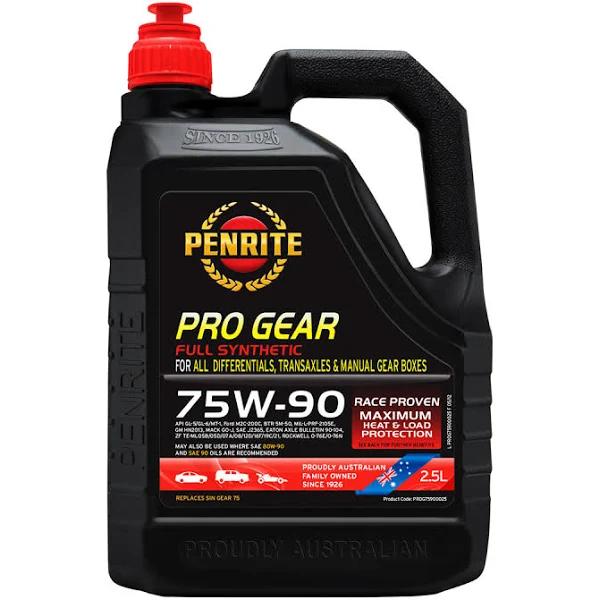 Penrite Pro Gear Oil - 75W-90, 2.5 Litre