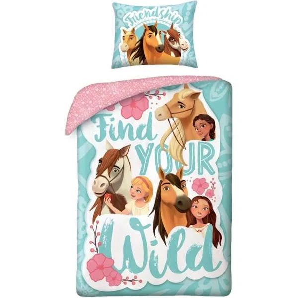 Spirit Riding Free Find Your Wild Girls Quilt Cover Set - Single Bed