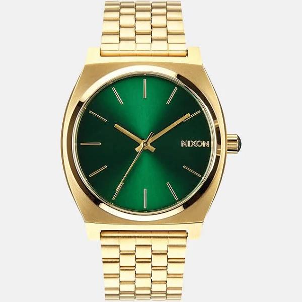 Nixon - Gold & Green Sunray Time Teller Watch