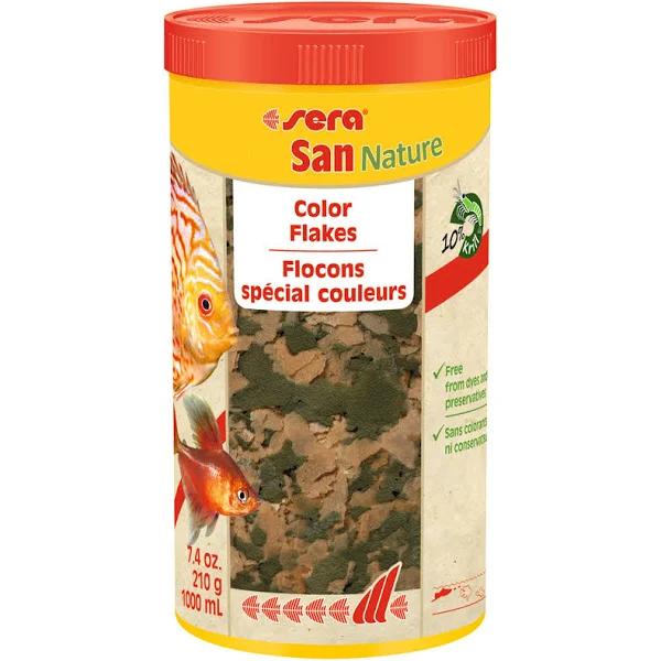 Sera San Nature Colour Flakes 210g