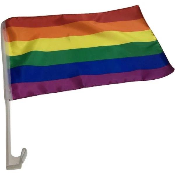 Rainbow Pride Car Flag - 2 Pack