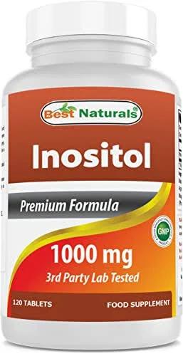 Best Naturals Inositol 1000 MG 120 Tablets (120 Count (Pack of 3))