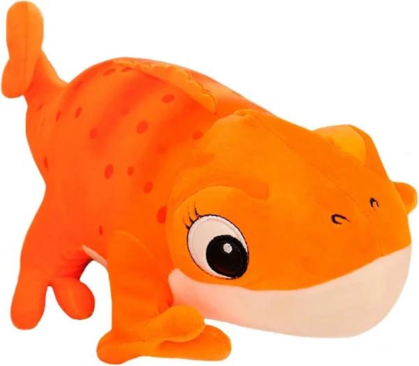 Denstyle Chameleon Stuffed Animal, Cute Chameleon Plush Doll Chameleon Toy Soft Stuffed Chameleon Toy Birthday Gifts for Baby Kids Orange