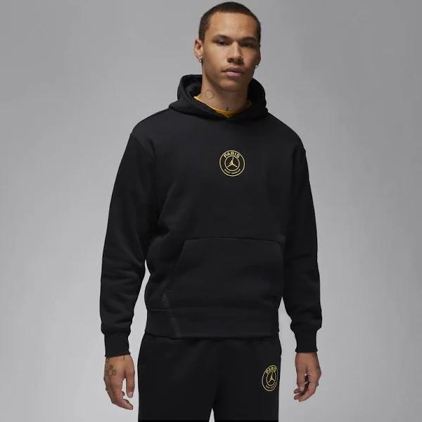 Paris Saint-Germain Men's Fleece Pullover Hoodie - Black