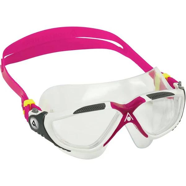 Aqua Sphere Vista Goggles Clear Lens - White/Raspberry/Clear