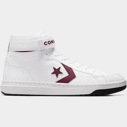 Converse Unisex Pro Blaze V2 Leather Mid White Sneakers