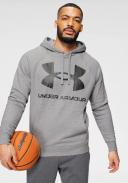 Under Armour Mens Rival Fleece Big Logo Hoodie Grey S