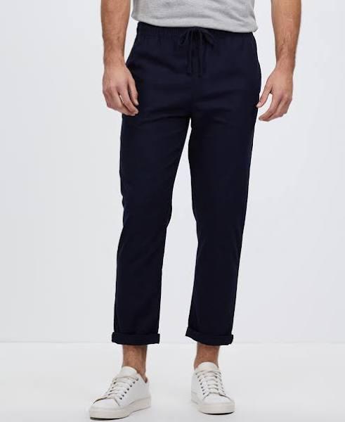 Staple Superior - Men's Blue Pants - Hamilton Linen Blend Pants - Size 30 at The Iconic