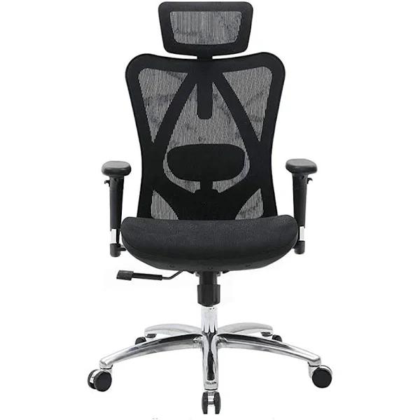 Sihoo M57 Ergonomic Office Chair, Computer Chair Desk Chair High Back Chair Breathable,3D Armrest and Lumbar Support Black Without Foodrest