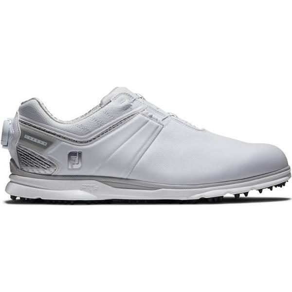 FootJoy Pro SL Carbon Boa Previous Season Shoe Style Spikeless Golf Shoes - 53085 - White/Silver - Size: 9.5 M