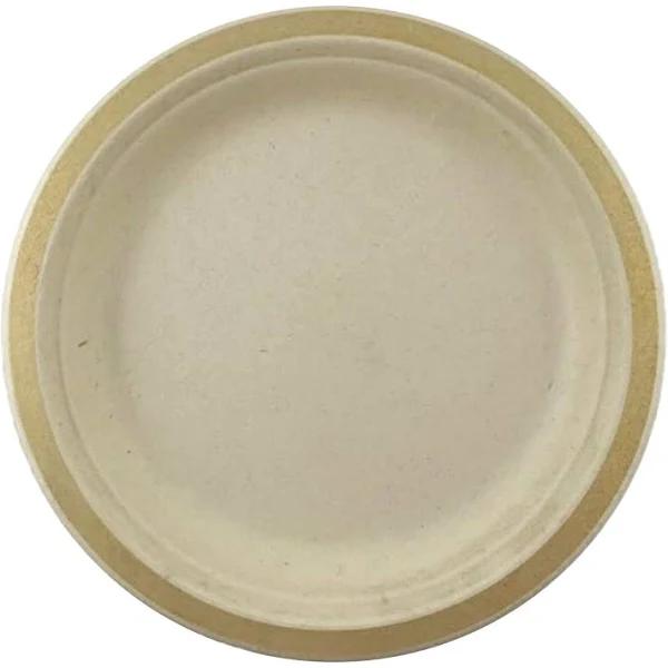 Sugarcane Lunch Plates 180mm Gold Pack of 10