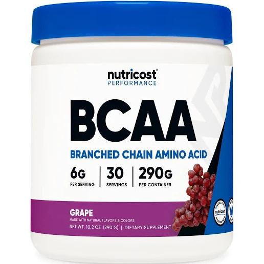 Nutricost BCAA Powder 2:1:1 (Grape 30 Servings)