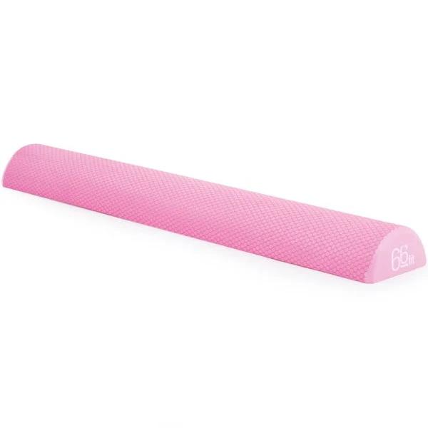 66fit Half Foam Rollers - 90cm Pink - 90cm x 7.5cm