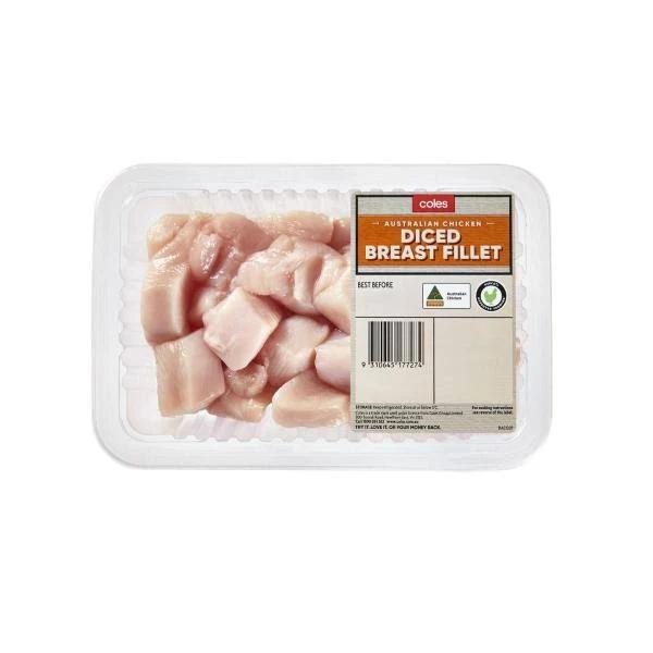 Coles RSPCA Approved Chicken Breast Diced 500g