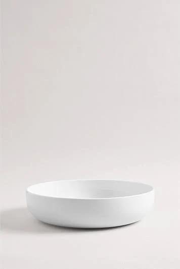 Country Road Yarra Shallow Salad Bowl White | 100% Porcelain