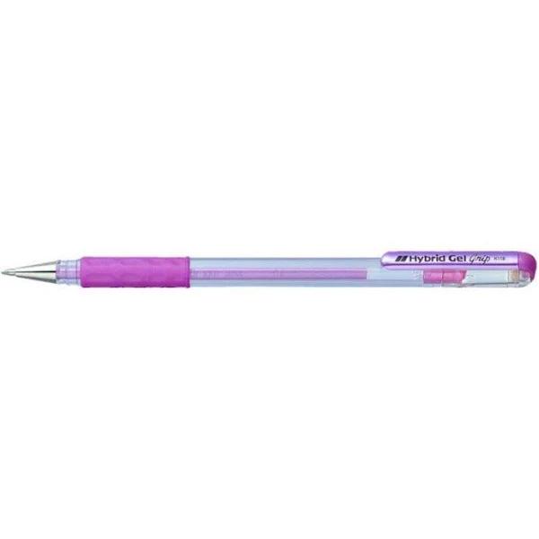 Pentel Hybrid Gel Grip K118L 0.8mm Pastel Gel Roller Pen - Pastel Vio