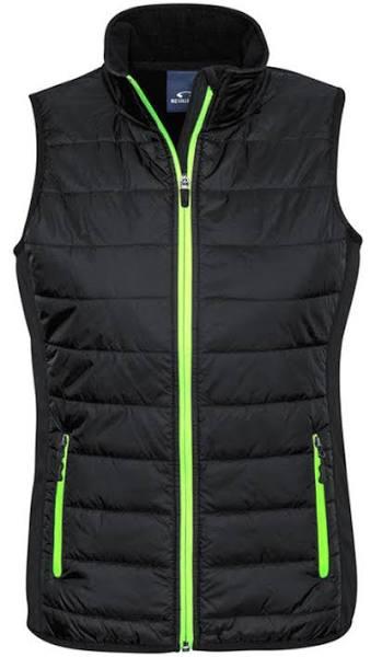 Fashion Biz Ladies Stealth Tech Vest - J616L Black/Lime / M