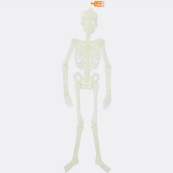 Halloween Glow in The Dark Hanging Skeleton 90cm