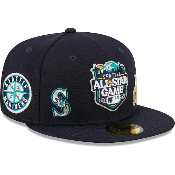 New Era - MLB Multi Fitted Cap - Seattle Mariners 59Fifty MLB All Star Game 23 Navy/Green Fitted @ Hatstore