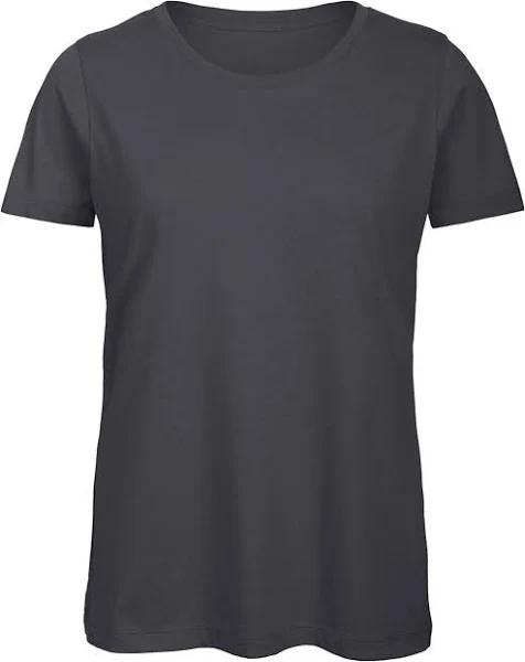 B&C Womens/Ladies Favourite Organic Cotton Crew T-Shirt Dark Grey XL