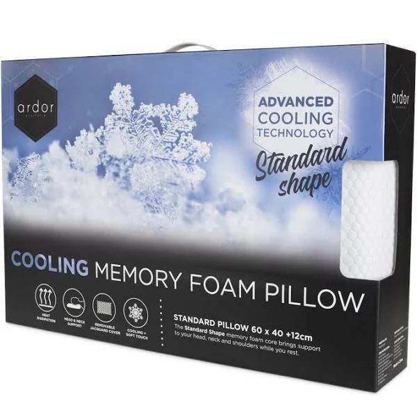 Ardor Cooling Memory Foam Pillow - Standard