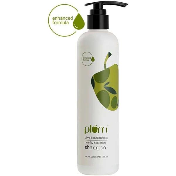 Plum Olive & Macadamia Healthy Hydration Scalp Moisturizing Shampoo | Dull, Dry, Damaged Hair | 100% Vegan | Sulphate-Free | Silicone-Free