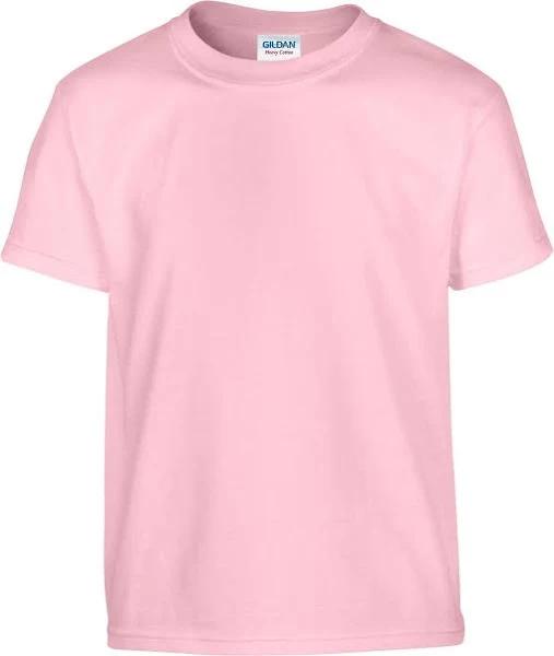 Gildan Childrens/Kids Plain Lightweight T-Shirt Light Pink 9-11 Years Cotton Childrens T-Shirt