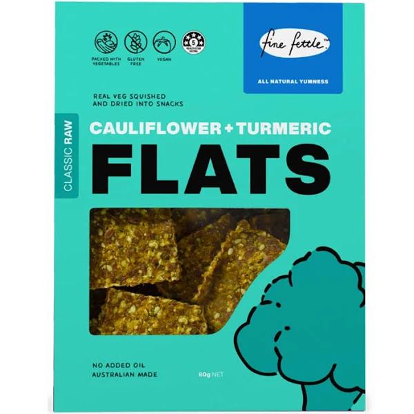 Fine Fettle Foods Cauliflower & Turmeric Flats 80g