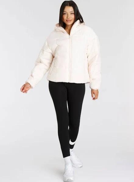 Nike Womens Sportswear Essential Classic Puffer Jacket Off White M