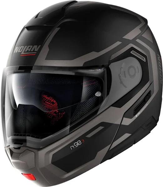 Nolan N90-3 Driller N-COM Helmet, black-grey, Size L