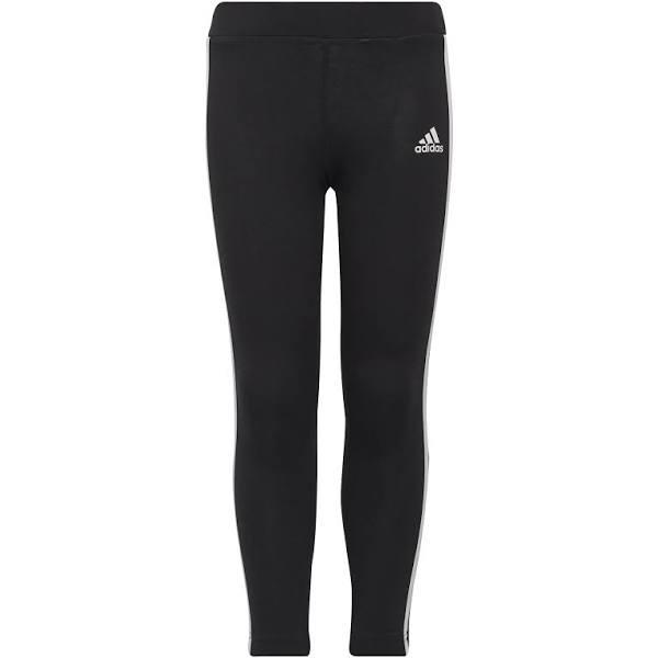 adidas-Essentials 3-Stripes Tights-Kids-Black / White-6-7Y