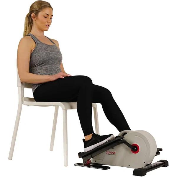 Sunny Health & Fitness Magnetic Portable Under Desk Elliptical Machine