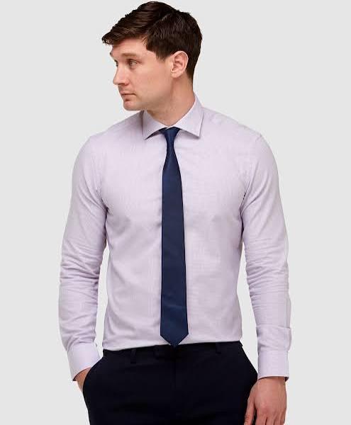 Micro Textured Reg Fit Business Shirt 44