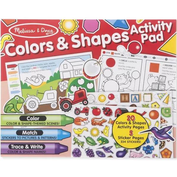 Melissa & Doug - Colours & Shapes Activity Pad