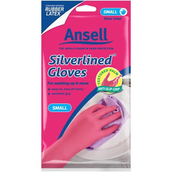 Ansell Silverlined Rubber Gloves Small