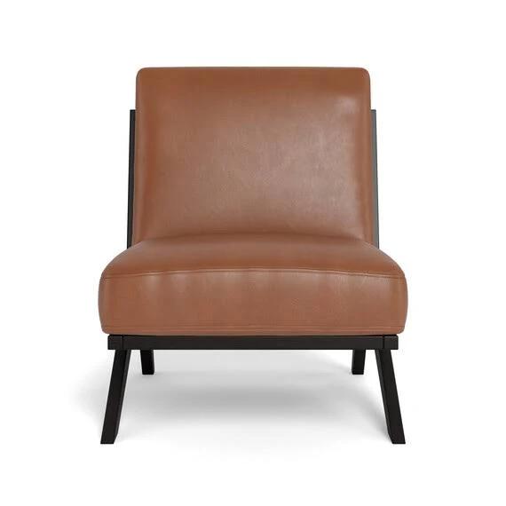 Palm Springs Leather Occasional Chair Nutmeg by Freedom