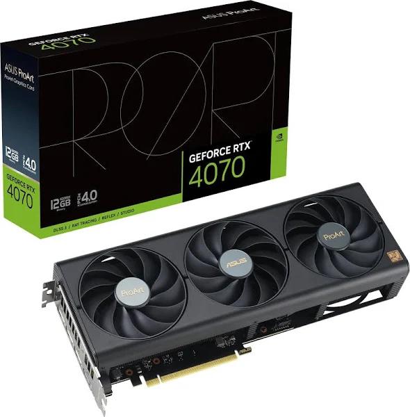 Asus ProArt-RTX4070-O12G NVIDIA GeForce RTX 4070 12 GB GDDR6X